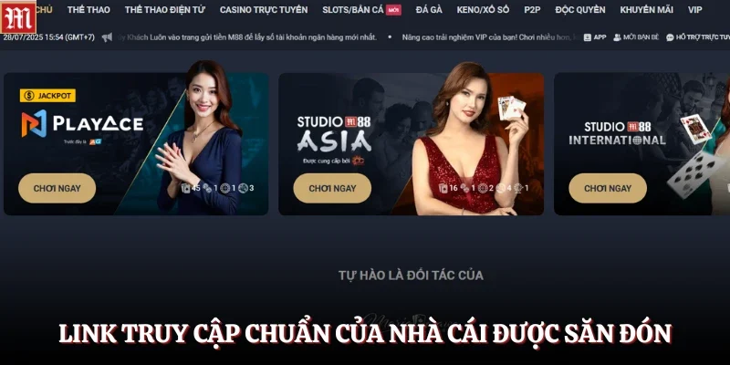 Link truy cập chuẩn của nhà cái m88 được anh em săn đón